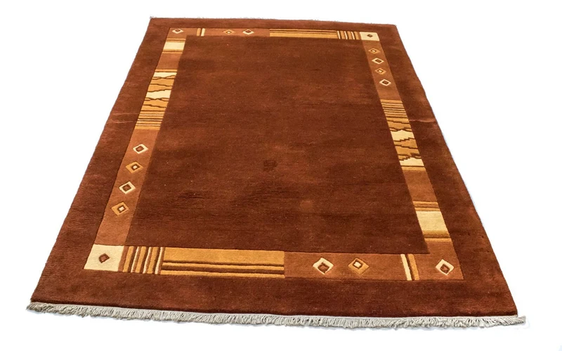 Nepal Teppich 144 x 200 cm - braun