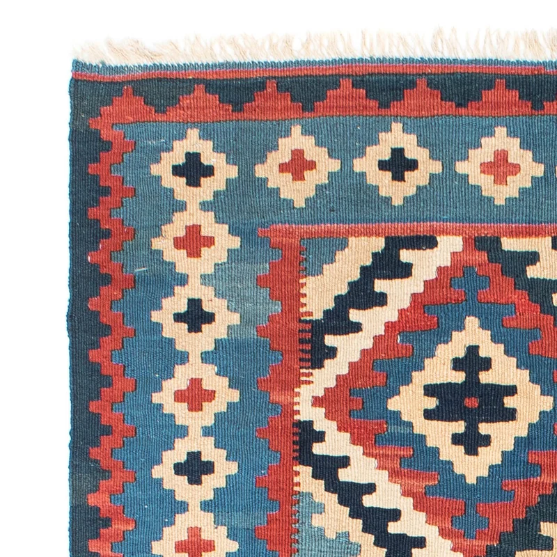 Kelim Teppich - Oriental 103 x 160 cm - blau