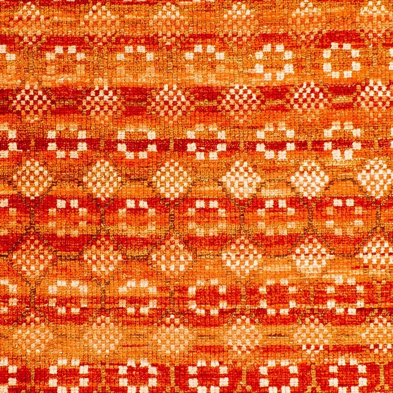 Designer Teppich 62 x 92 cm - orange