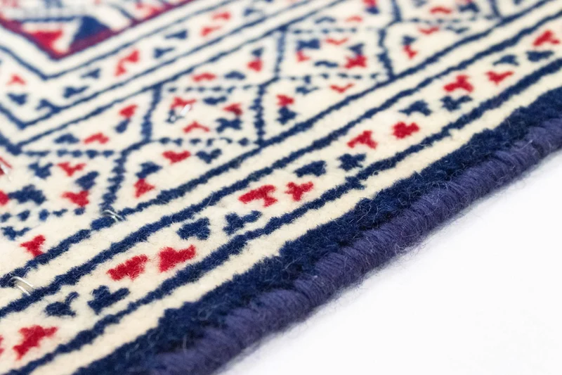 Turkaman Teppich 62 x 90 cm - blau