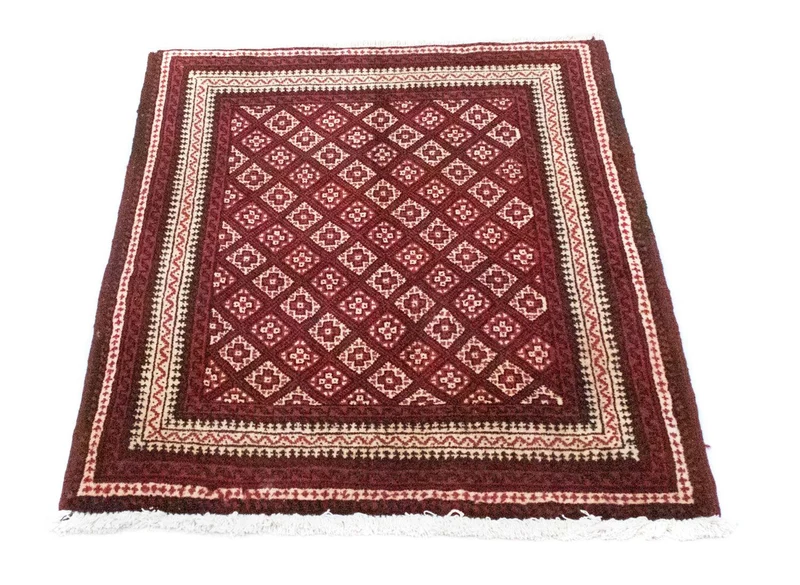Belutsch Teppich 70 x 84 cm - rot
