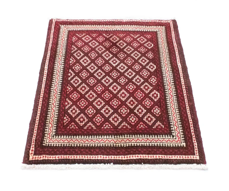Belutsch Teppich 68 x 83 cm - rot