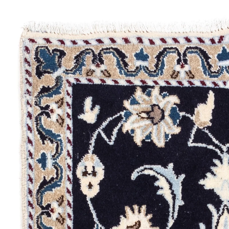 Perserteppich - Nain 66 x 139 cm - dunkelblau