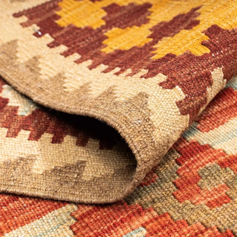 Kelim Teppich - Oriental 67 x 199 cm - hellbraun