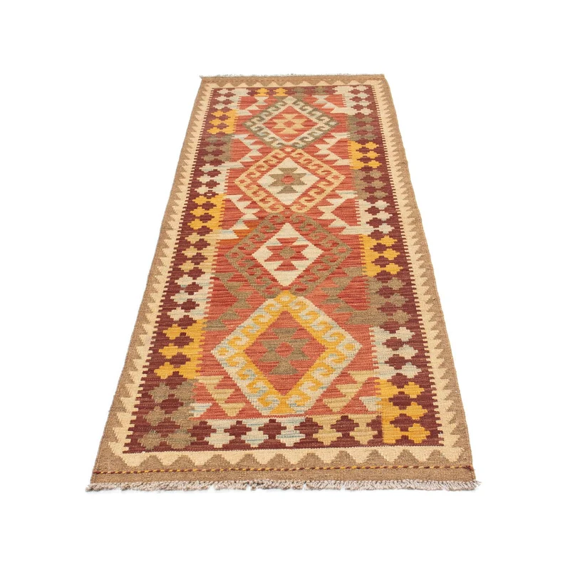 Kelim Teppich - Oriental 67 x 199 cm - hellbraun