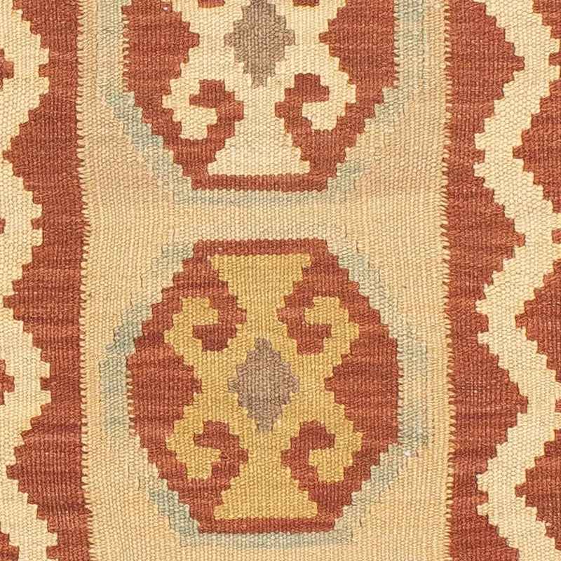 Kelim Maimene Teppich 68x197cm - hellbraun