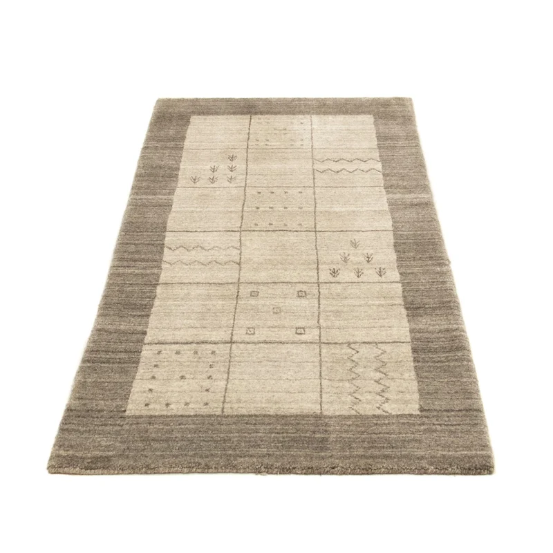 Nepal Teppich 70 x 140 cm Teppichbrücke - silber