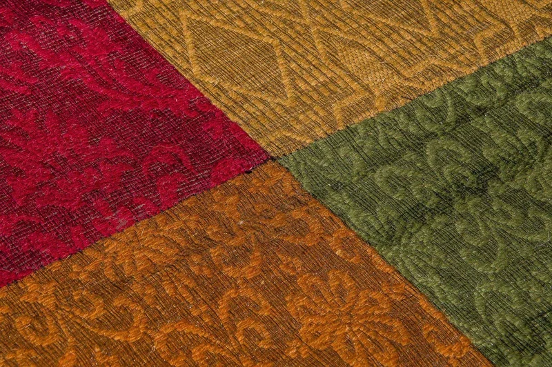 Patchwork Teppich 240 x 340 cm Wohnzimmer Teppich