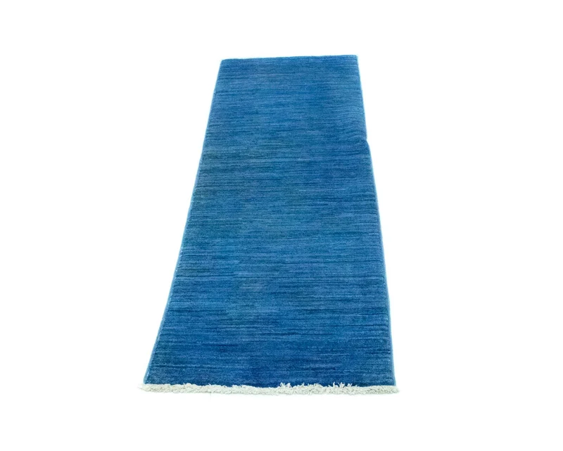 Ziegler Teppich - Modern 50 x 167 cm - blau