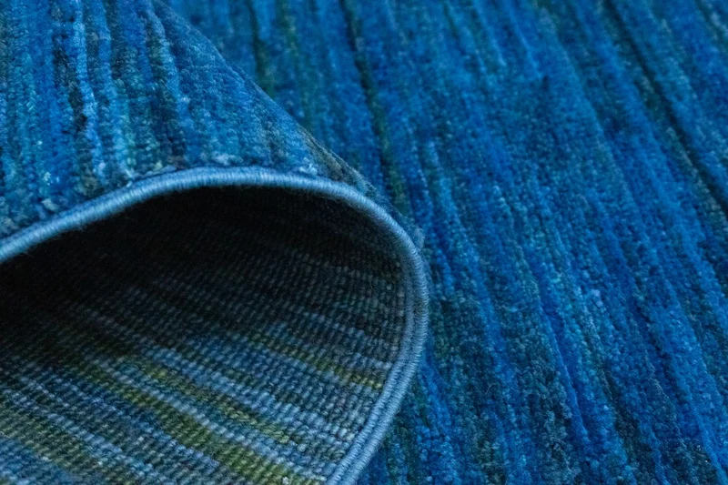 Ziegler Teppich - Modern 50 x 167 cm - blau