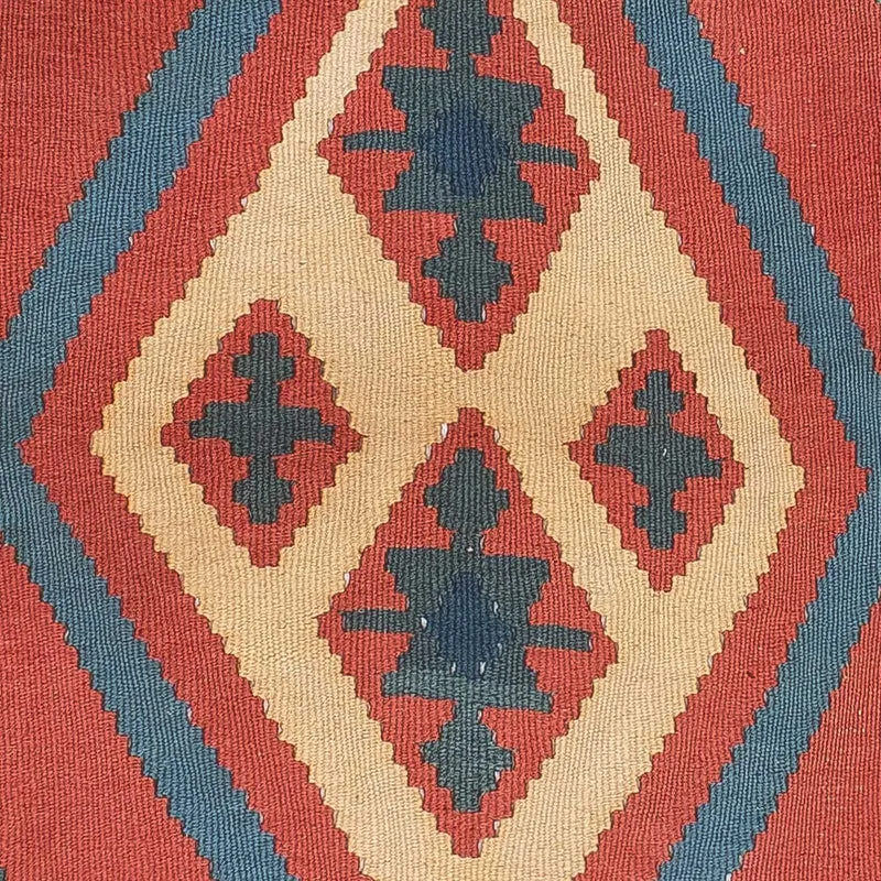 Kelim Teppich - Oriental 97 x 150 cm - dunkelrot
