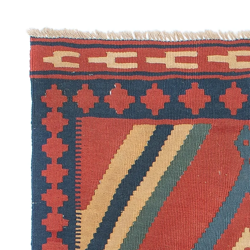 Kelim Teppich - Oriental 97 x 150 cm - dunkelrot
