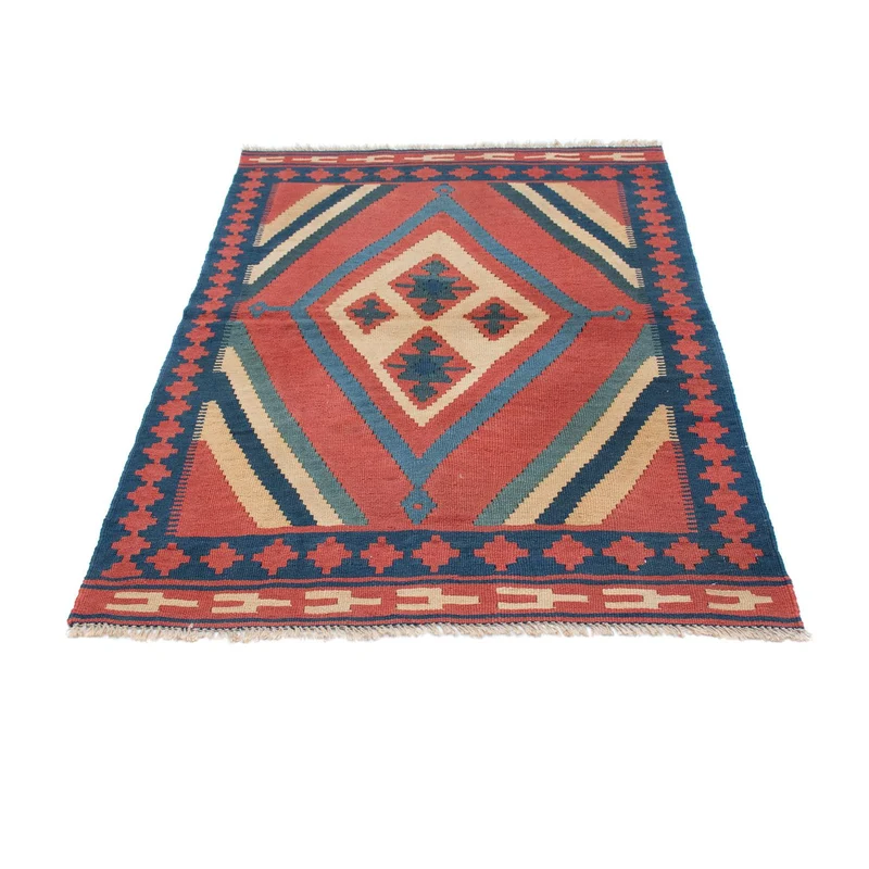 Kelim Teppich - Oriental 97 x 150 cm - dunkelrot