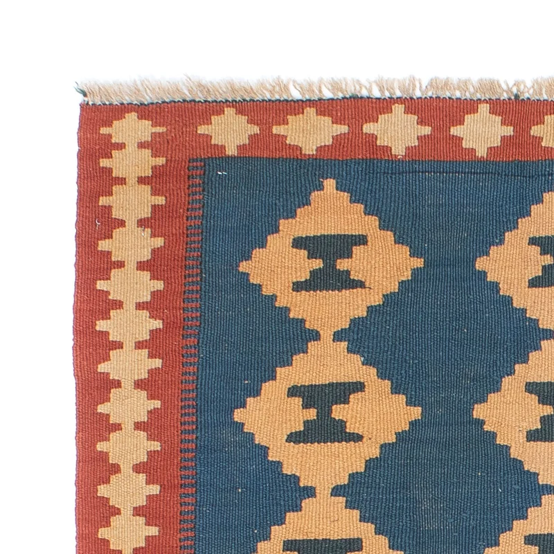 Kelim Teppich - Oriental 98 x 149 cm - blau