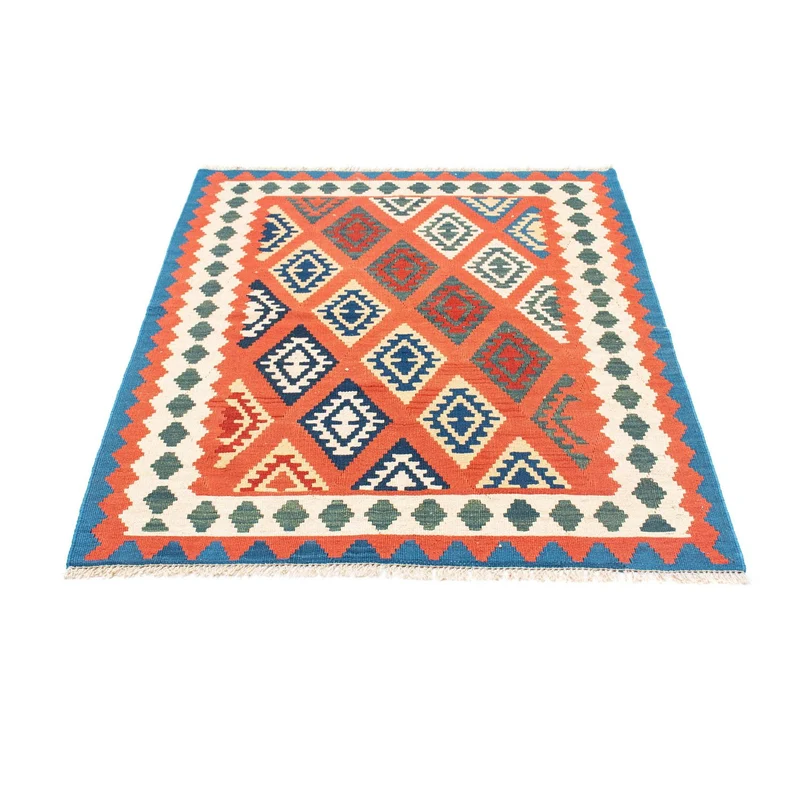 Kelim Teppich - Oriental 105 x 140 cm - rot