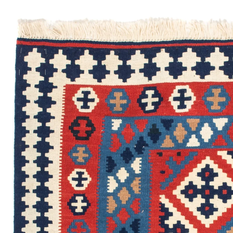 Kelim Teppich - Oriental 101 x 103 cm - rot