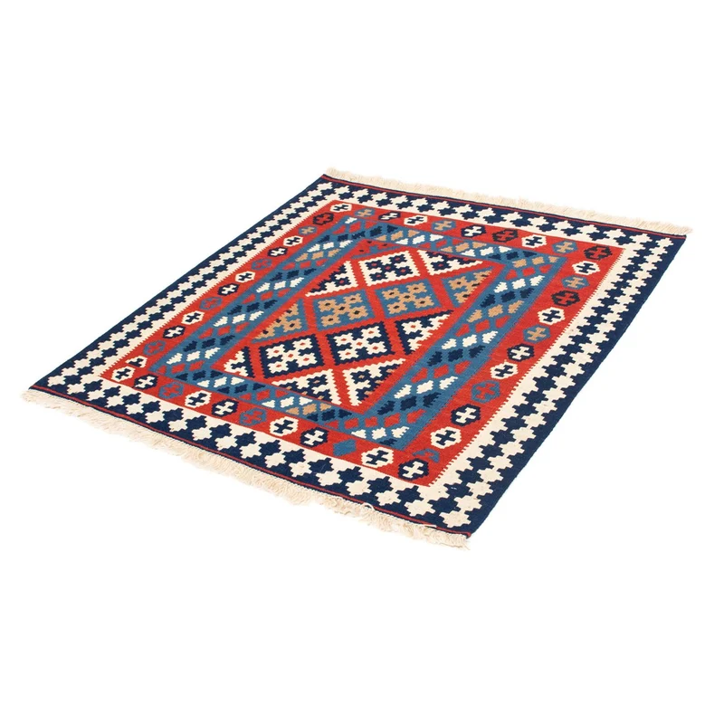 Kelim Teppich - Oriental 101 x 103 cm - rot