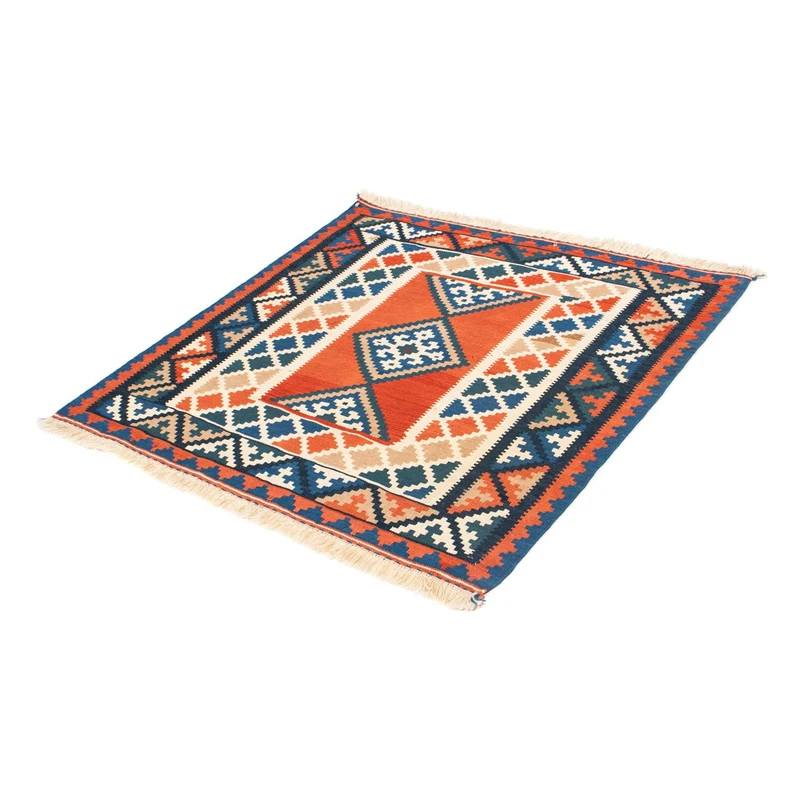 Kelim Teppich - Oriental 102 x 102 cm - rost