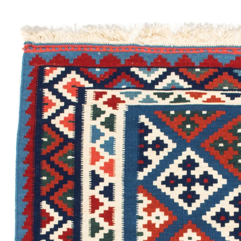 Kelim Teppich - Oriental 101 x 104 cm - blau
