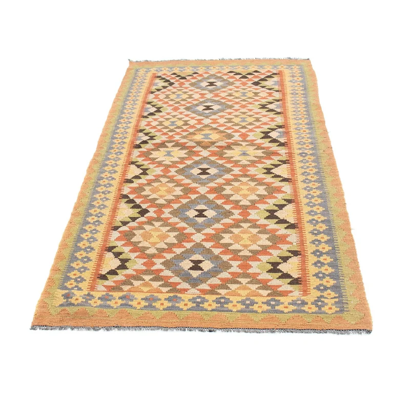 Kelim Teppich - Oriental 91 x 200 cm - hellbraun