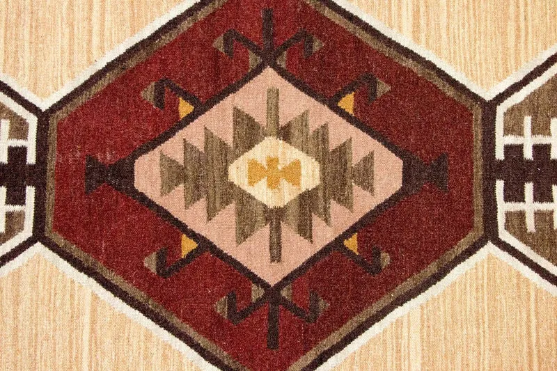 Kelim Teppich - Trendy 126 x 187 cm - gelb