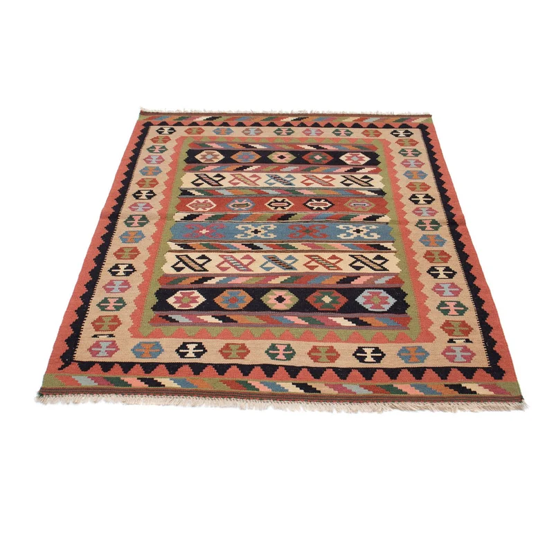 Kelim Teppich - Oriental 105 x 144 cm - mehrfarbig