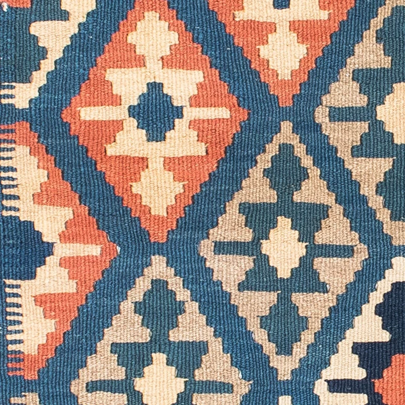 Kelim Teppich - Oriental 100 x 152 cm - blau