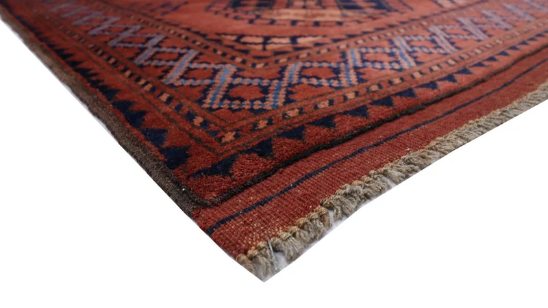 Afghan Teppich 92 x 120 cm - rot