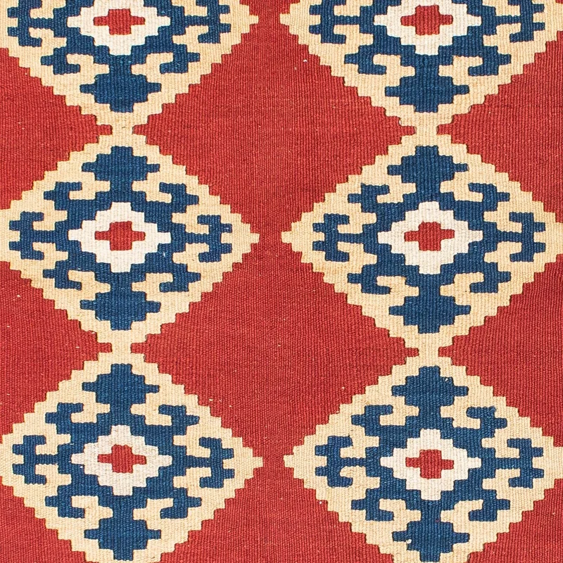 Kelim Teppich - Oriental 108 x 148 cm - rot