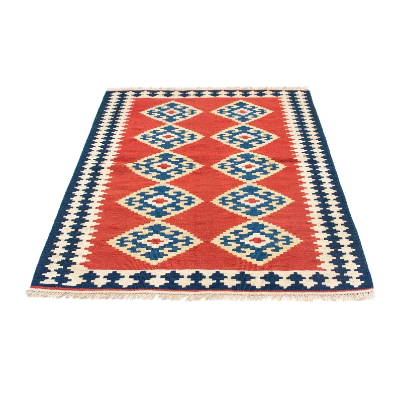 Kelim Teppich - Oriental 108 x 148 cm - rot