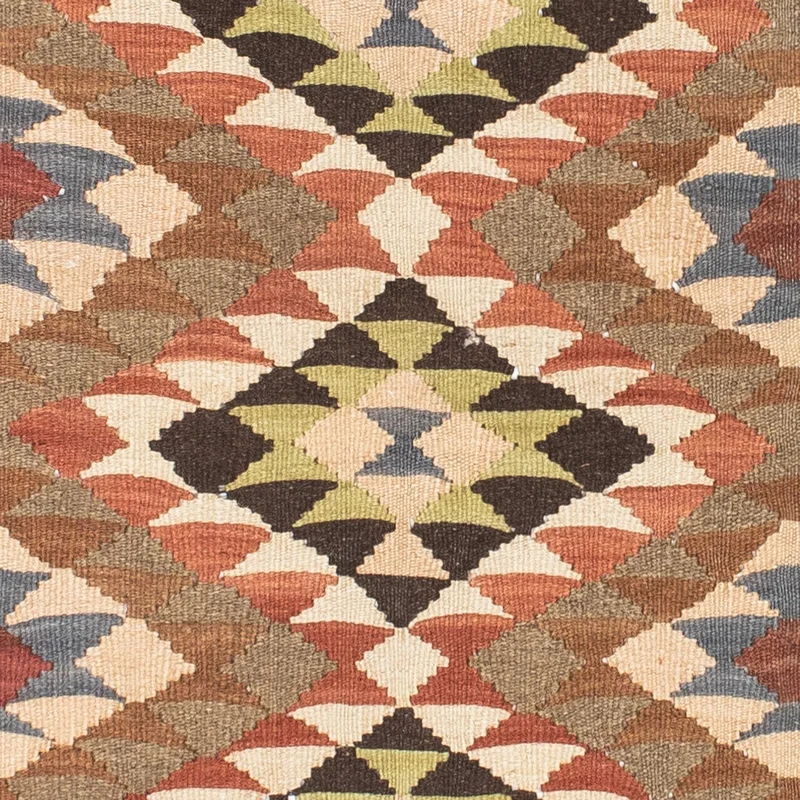 Kelim Teppich - Oriental 85 x 207 cm - hellbraun