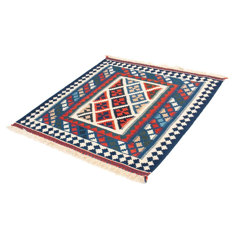 Kelim Teppich - Oriental 103 x 104 cm - blau