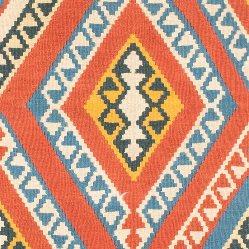 Kelim Teppich - Oriental 100 x 107 cm - orange