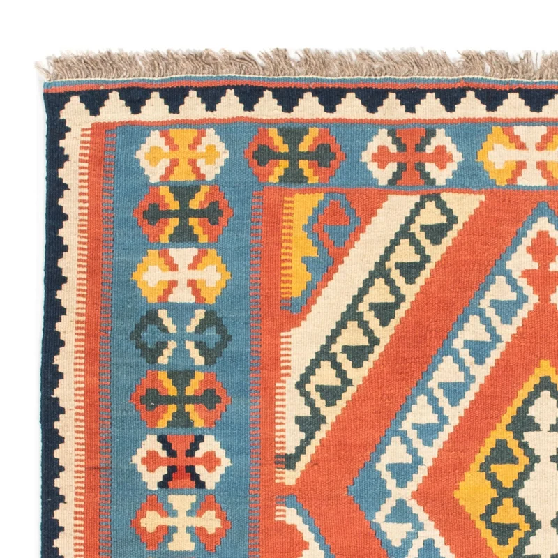Kelim Teppich - Oriental 100 x 107 cm - orange
