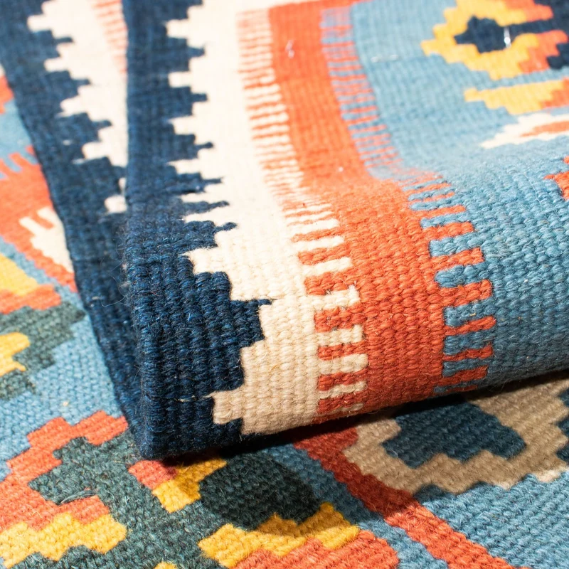 Kelim Teppich - Oriental 100 x 107 cm - orange