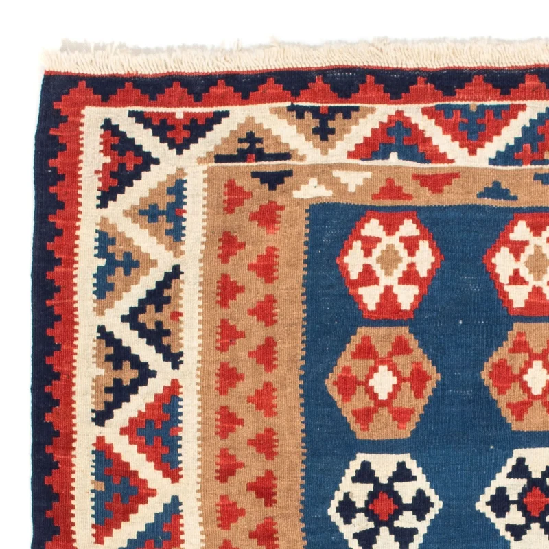Kelim Teppich - Oriental 102 x 104 cm - blau