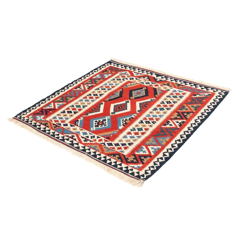 Kelim Teppich - Oriental 102 x 105 cm - rot