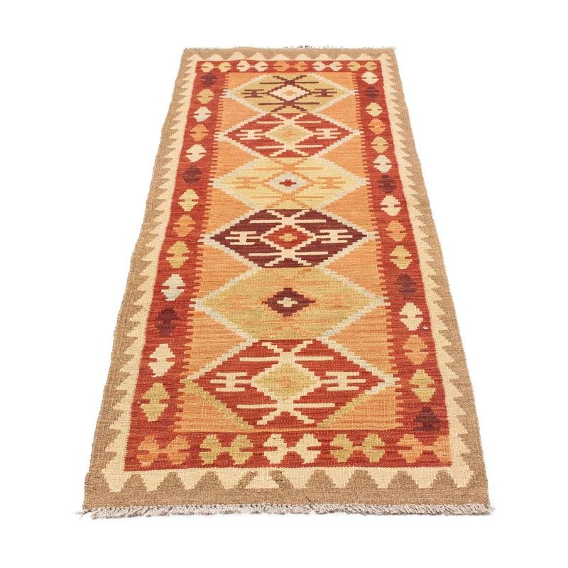 Kelim Teppich - Oriental 64 x 201 cm - hellbraun