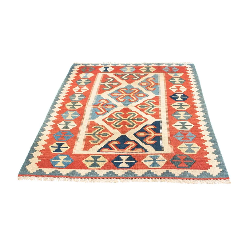 Kelim Teppich - Oriental 110 x 152 cm - rot