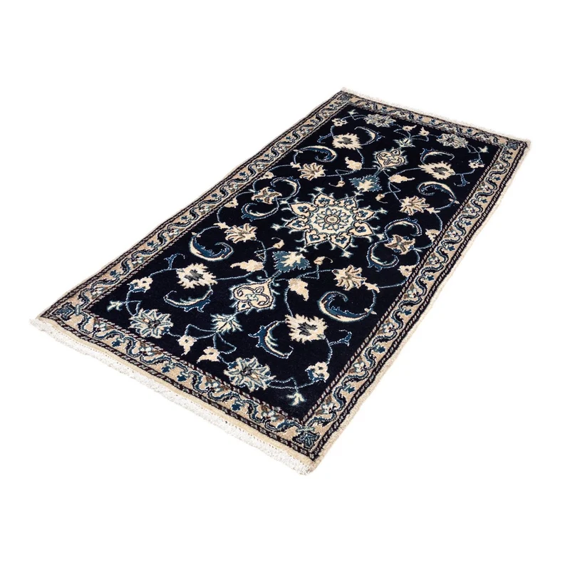 Perserteppich - Nain 70 x 143 cm - blau