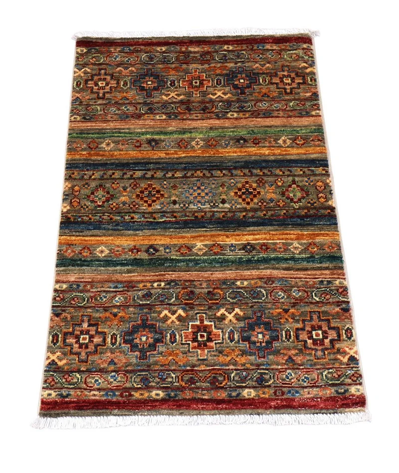 Ziegler Teppich 63 x 99 cm - mehrfarbig