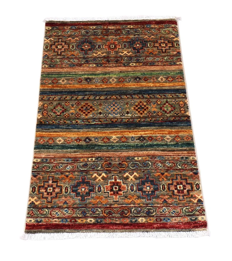 Ziegler Teppich 62 x 100 cm - mehrfarbig