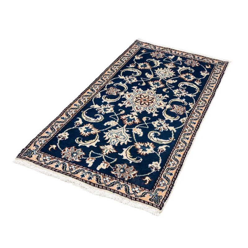 Perserteppich - Nain 68 x 134 cm - blau