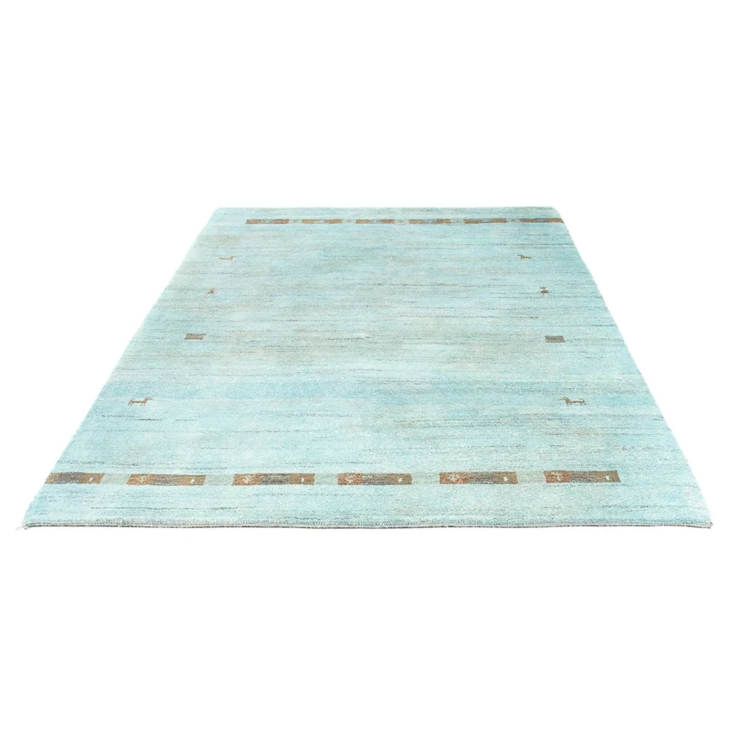 Gabbeh Teppich - Indus 170 x 237 cm - hellblau