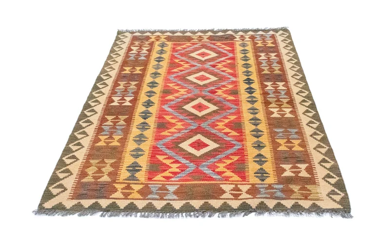 Kelim Teppich - Splash 107 x 154 cm - mehrfarbig