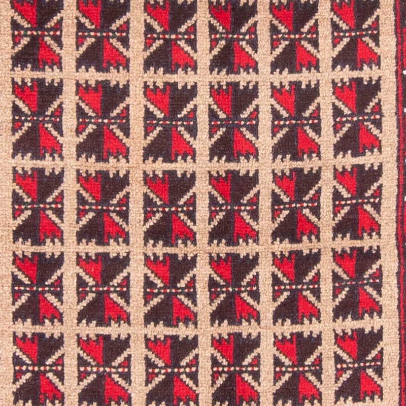 Belutsch Teppich - Gebetsteppich - 93 x 140 cm - beige