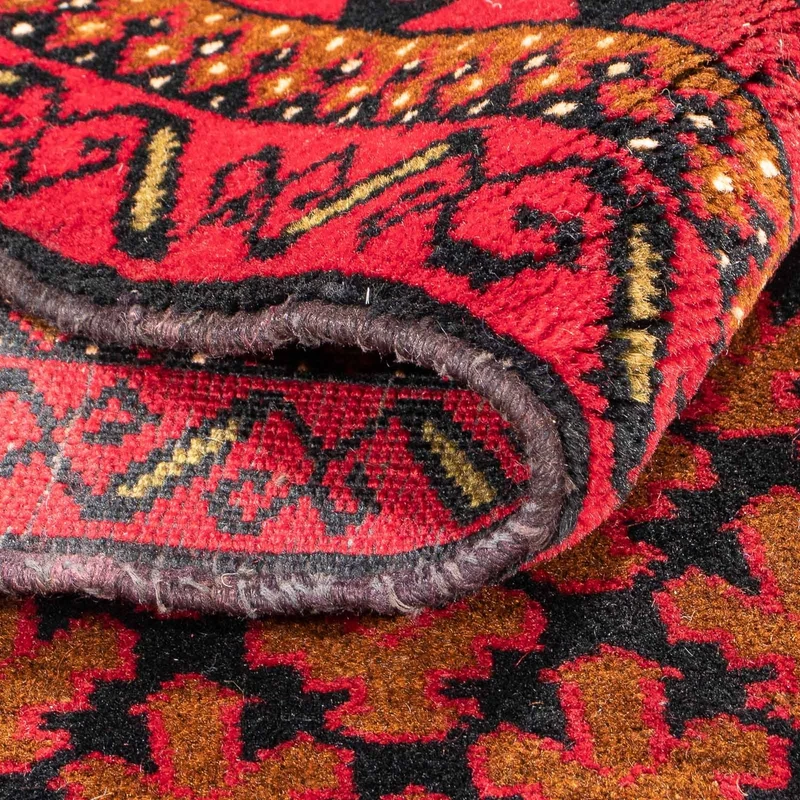 Belutsch Teppich - Gebetsteppich - 96 x 131 cm - rot