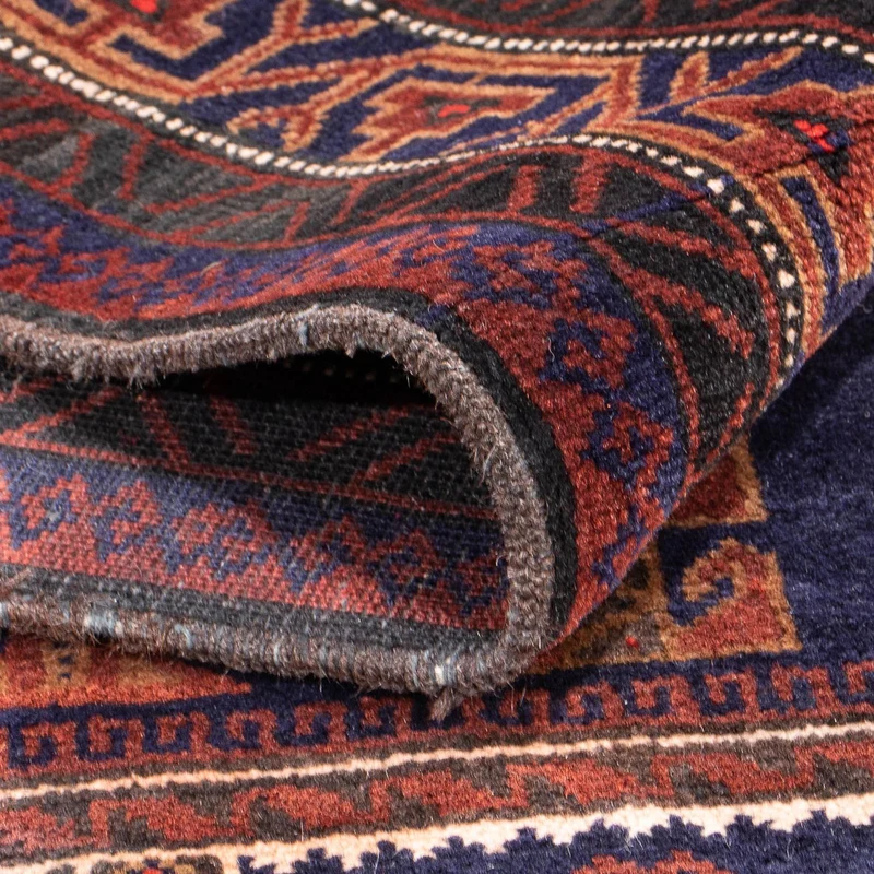 Belutsch Teppich - Gebetsteppich - 92 x 147 cm - blau