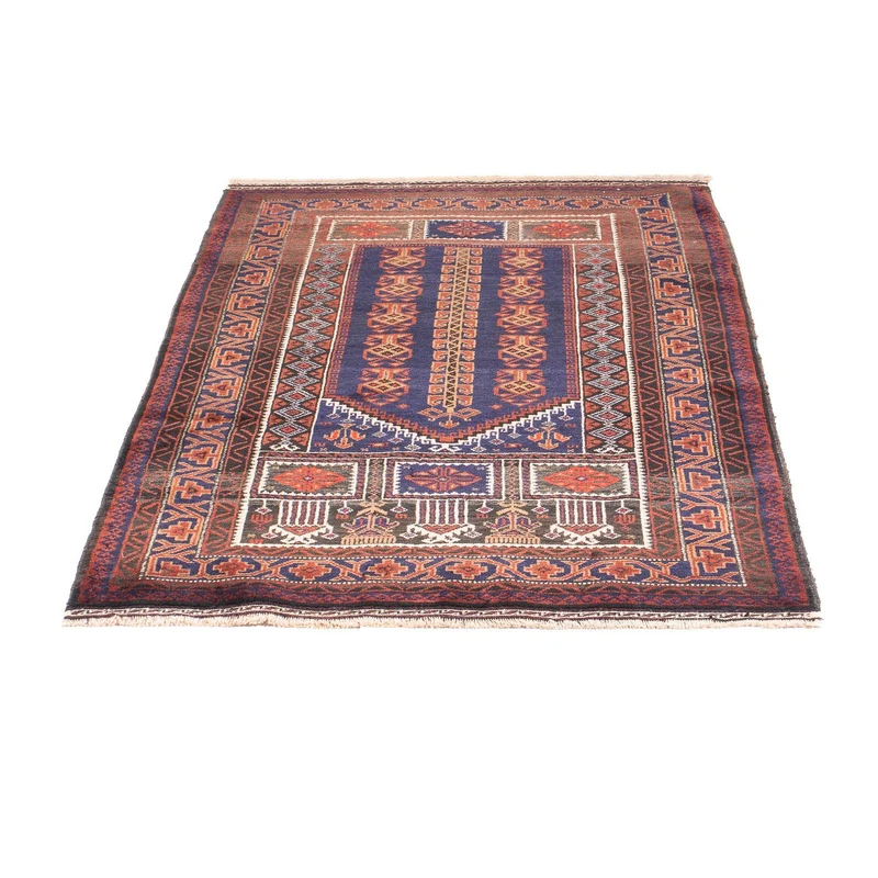 Belutsch Teppich - Gebetsteppich - 92 x 147 cm - blau