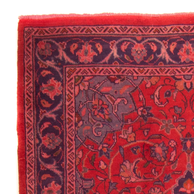 Orientteppich 135 x 208 cm - dunkelrot